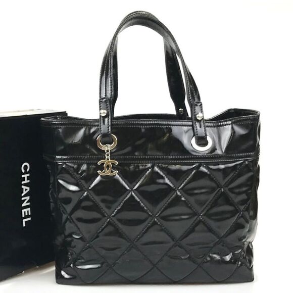 Authentic Chanel Matelasse Coco Mark Handbag Black - Picture 12 of 12